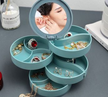 4 layer  rotating accessories storage  box